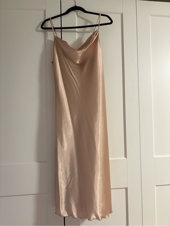 bebe Dresses & Skirts - bebe Satin Slip Dress in Champagne